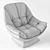 Italian Nieri Polo Armchair 3D model small image 3