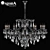 Elegant ChampaNero Osgona Crystal Chandelier 3D model small image 1