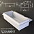 Slim Starck K Washbasin: Elegant and Functional 3D model small image 1