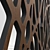 Wooden Decorative Partition: Versatile, Stylish, and Functional 3D model small image 2