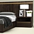 Luxurious RH Bezier Bed 3D model small image 3