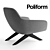 Modern Marlon Poliform Chair 3D model small image 3