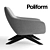 Modern Marlon Poliform Chair 3D model small image 1