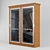 Classic Wardrobe with Glass Doors 3D model small image 2