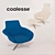 Swivel Lounge Chair with Headrest 3D model small image 1