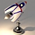 Rocket Desk Lamp 3D model small image 2