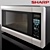 Sharp R-451ZS: Roomy 1.3 Cu. Ft. Microwave 3D model small image 2
