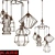 Industrial Wire Pendant Lamp 3D model small image 1