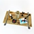 Loft Tube Table Set: Accessories Included 3D model small image 2