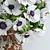 Elegant White Anemones in Ceramic Vase 3D model small image 2