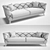 Modern Minimalistic Sofa: Damimo Pure 3D model small image 2