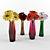 Vibrant Gerbera Bouquets 3D model small image 1