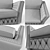 DANTE Sofa & Chair Set 3D model small image 3