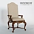 Elegante Upholstered Armchair 3D model small image 1