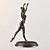 Elegant Ballet Dancer Figurine 3D model small image 2