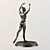 Elegant Ballet Dancer Figurine 3D model small image 3