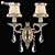 Elegant Fiocco Osgona Crystal Wall Light 3D model small image 1