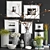 Vintage Decorative Set - 13 Pieces 3D model small image 1