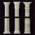 Elegant Decorative Columns: 3-Pack 3D model small image 1