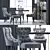 Elegant Home Set: Boutique Table, Guinea Chair, Console, Dervent Chandelier, Ovington Floor Lamp, Urban Wetlands at 3D model small image 2
