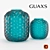 Title: Ocean Blue Bambola Glass Vase 3D model small image 2