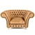 Chester Lounge Chair: Stylish & Comfortable 3D model small image 1