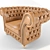 Chester Lounge Chair: Stylish & Comfortable 3D model small image 2