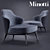 Sleek Minotti Leslie Senza Sofa 3D model small image 1