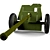 WWII M-42 Gun 3D model small image 1