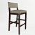 Sleek Seri Willy Bar Stool 3D model small image 1