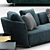 Stylish Minotti Seymour Lounge Sofa 3D model small image 2