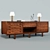 Elegant Rosewood Sideboard & Chic Cylinder Lamp 3D model small image 1