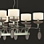 Elegant Glass Chandelier 3D model small image 2