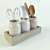 Customizable Kitchen Utensil Holder 3D model small image 1