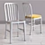 C&B Delta Dining and Bar Chairs: Stylish and Functional Seating Options 3D model small image 2