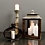 Elegant Candlestick Set 3D model small image 1