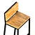 Industrial Loft Bar Stool 3D model small image 2