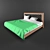 Modern King Size Bed 3D model small image 1