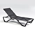 Papatya Wave Deck Chair: Elegant Outdoor Lounging 3D model small image 1