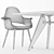 Elevate Your Conference: Organic Solvay Table & Chairs 3D model small image 4