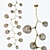 Branching Bubbles 15-Light Suspension 3D model small image 1