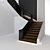 Modern Staircase Design: Vray-ready 3dsMax 2014 + fbx 3D model small image 1