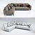 Stylish Samoa Sugar Corner Sofa 3D model small image 2