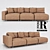 Luxurious Riva 1920 Skipper Sofa 3D model small image 1