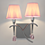 Viena Pink Wall Lamps: Elegant Illumination 3D model small image 2