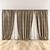 Sleek Ceiling-Mounted Curtain 3D model small image 1