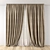 Sleek Ceiling-Mounted Curtain 3D model small image 2
