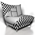 ComfortMax Armchair: 1000x1000x960mm 3D model small image 2