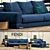 Luxurious Fendi Casa Madison Sofa 3D model small image 1