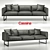 Elegant Otto Sofa by Cassina 3D model small image 1